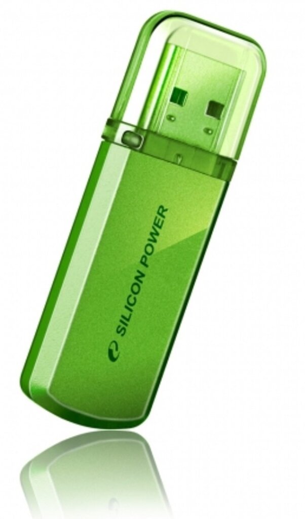 Silicon Power memory USB Helios 101 32GB USB 2.0 Green hind ja info | Mälupulgad | kaup24.ee