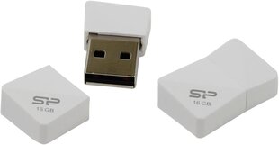Silicon Power флэшка 16GB Touch T08, белая цена и информация | USB накопители | kaup24.ee