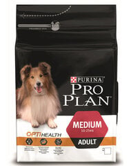 Kuivtoit koertele Pro Plan Adult Medium, 3kg hind ja info | Pro Plan Lemmikloomatarbed | kaup24.ee