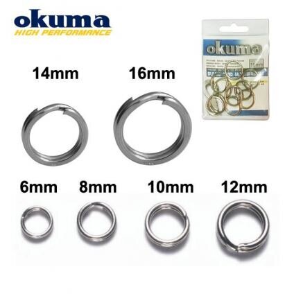 Sõrmused Okuma Split Saltwater 14mm hind ja info | Muud kalastustarvikud | kaup24.ee