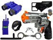 Politseiniku komplekt püstoli, käeraudade ja muude tarvikutega цена и информация | Poiste mänguasjad | kaup24.ee