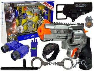 Politseiniku komplekt püstoli, käeraudade ja muude tarvikutega hind ja info | Poiste mänguasjad | kaup24.ee