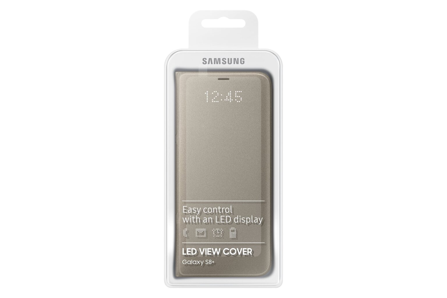 Samsung EF-NG955PFEGWW LED View Cover originaal raamatu ümbris Samsung G955 Galaxy S8 Plus Gold jaoks hind ja info | Telefoni kaaned, ümbrised | kaup24.ee