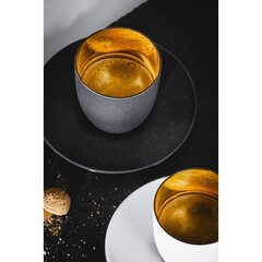 Чашка для кофе эспрессо с блюдцем в подарочной упаковке Cosmo GOLD цена и информация | Стаканы, фужеры, кувшины | kaup24.ee