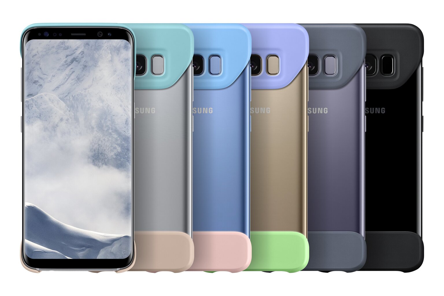 Kaheosaline ümbris sobib Samsung Galaxy S8 G950, lilla hind ja info | Telefoni kaaned, ümbrised | kaup24.ee