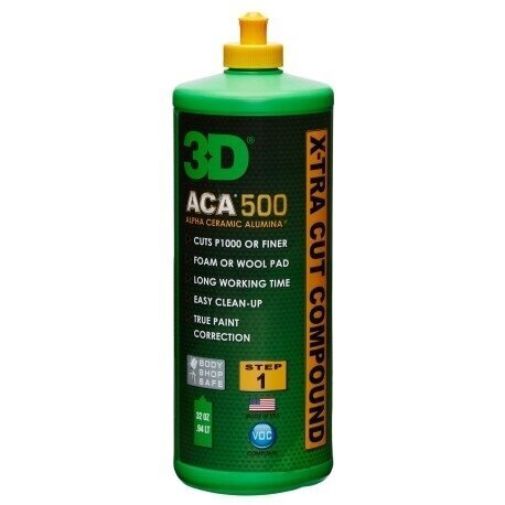 3D ACA 500 X-TRA Cut Compound – Poleerimispasta hind ja info | Autokeemia | kaup24.ee