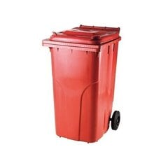 Мусорный контейнер 240 л, красный цена и информация | Уличные контейнеры, контейнеры для компоста | kaup24.ee
