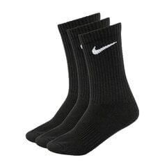 Meeste spordisokid Nike everyday lightweight crew SX7676 010, 3 paari, must цена и информация | Мужские носки | kaup24.ee