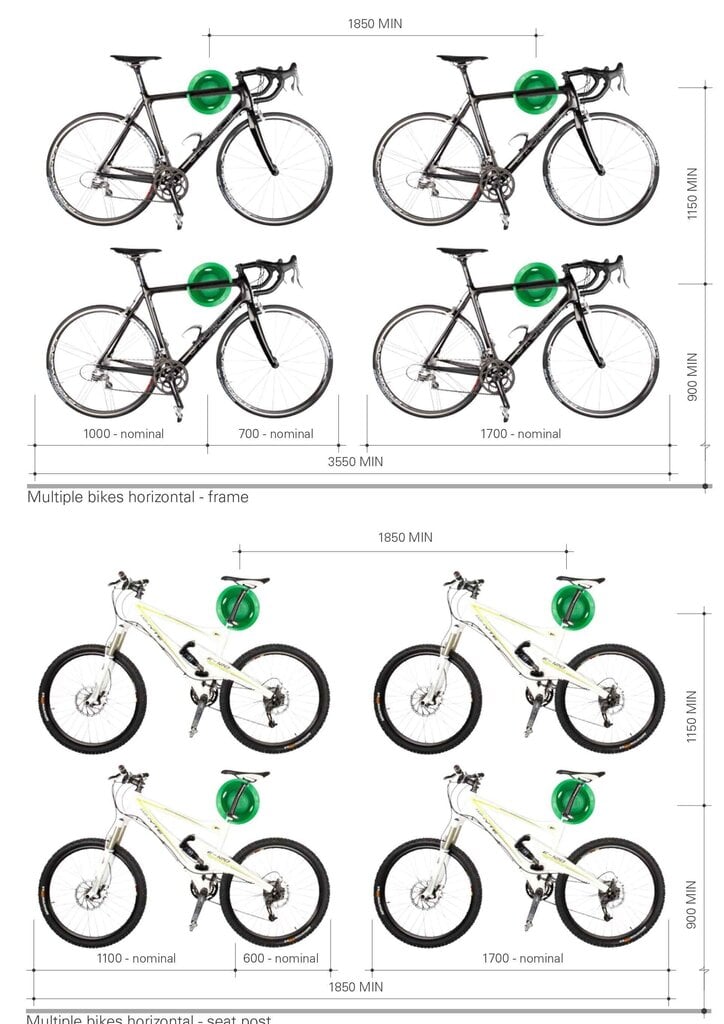 Jalgrattahoidja Cycloc Solo, roheline hind ja info | Muud jalgratta tarvikud | kaup24.ee