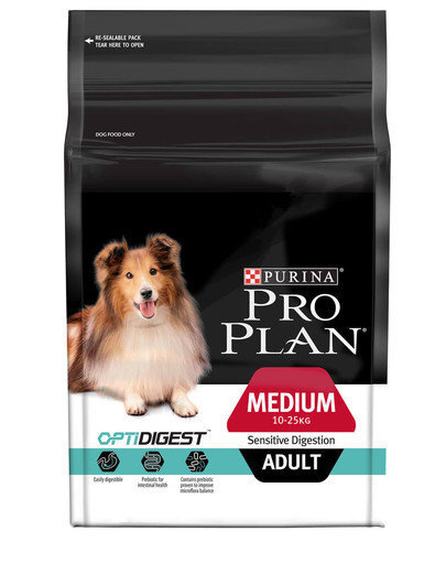 Kuivtoit koertele Pro Plan Medium Adult Sensitive Digestion, 14 kg hind ja info | Kuivtoit koertele | kaup24.ee