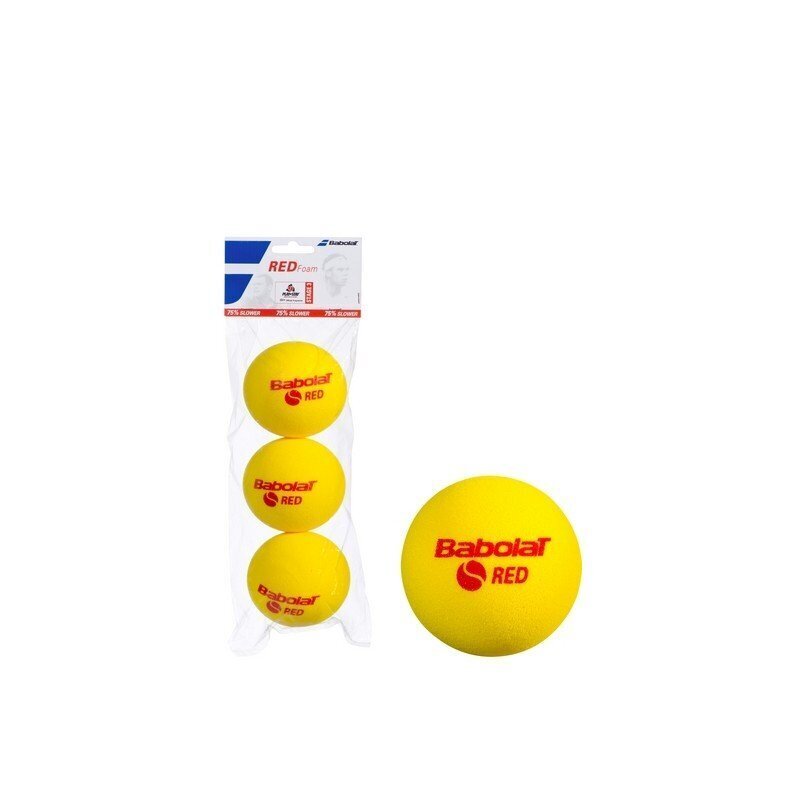 Laste tennisepallid Babolat Red Foam, 3 tk цена и информация | Välitennise tooted | kaup24.ee