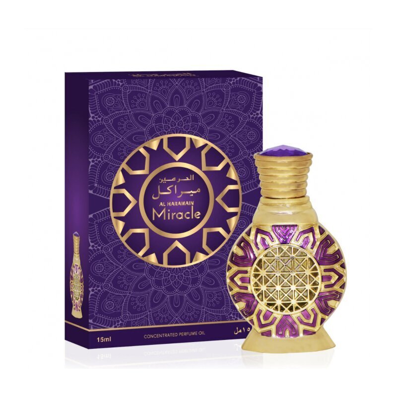 Al Haramain Miracle Oil parfüüm naistele 15 ml цена и информация | Naiste parfüümid | kaup24.ee