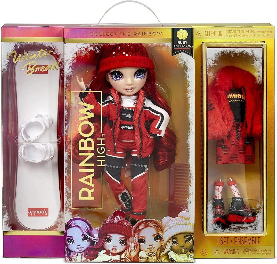 Rainbow High Winter Break Fashion Doll- Ruby Anderson (Red) цена | kaup24.ee