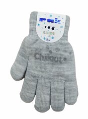 Перчатки утепленные для девочек Rak R-012A DB Chillout, светло-серые цена и информация | Зимняя одежда для детей | kaup24.ee