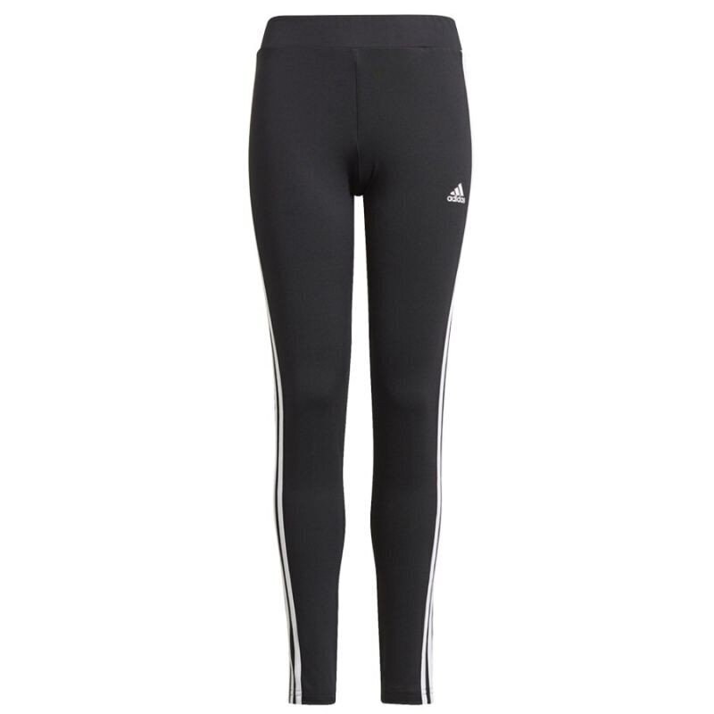 Tüdrukute retuusid D2M 3 Stripes Tight Jr GN1453, must hind ja info | Tüdrukute retuusid, püksid | kaup24.ee