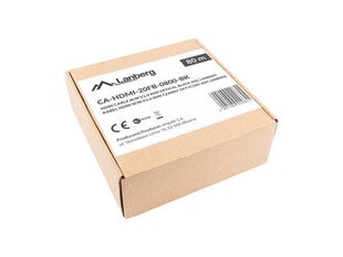 Lanberg CA-HDMI-20FB-0800-BK цена и информация | Кабели и провода | kaup24.ee