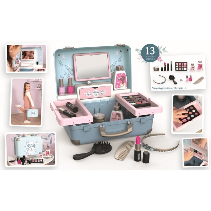 Meigikomplekt koos kohvriga Smoby My Beauty Vanity hind ja info | Tüdrukute mänguasjad | kaup24.ee