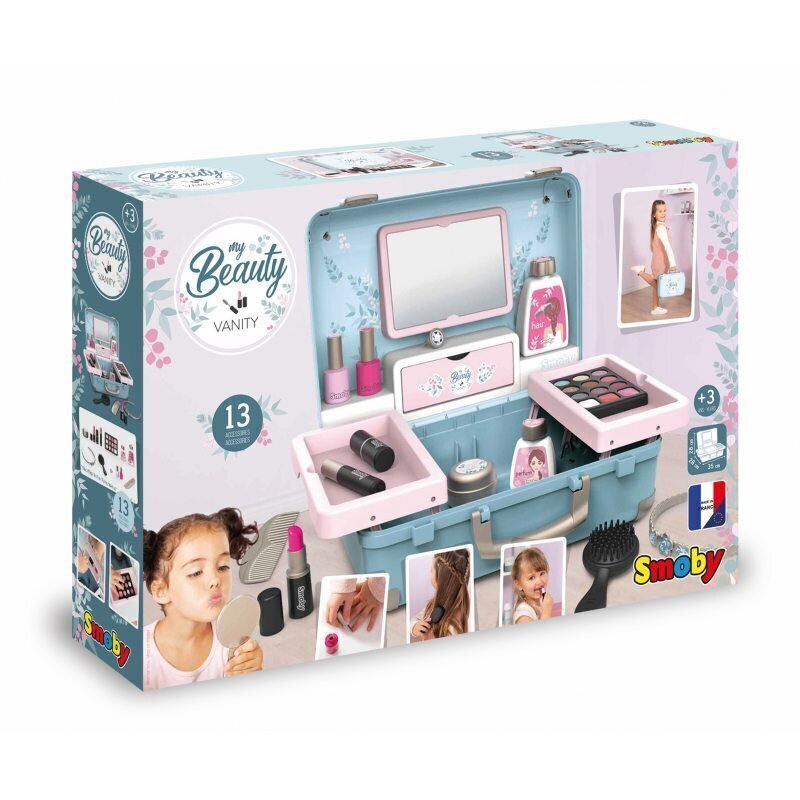 Meigikomplekt koos kohvriga Smoby My Beauty Vanity hind ja info | Tüdrukute mänguasjad | kaup24.ee