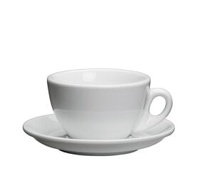 Kohvitass alustassiga Cilio, 100 ml, pruun цена и информация | Стаканы, фужеры, кувшины | kaup24.ee