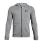 Laste dressipluus Under Armor Cotton Fleece Full Zip JR 1343677-035, hall hind ja info | Poiste kampsunid, vestid ja jakid | kaup24.ee