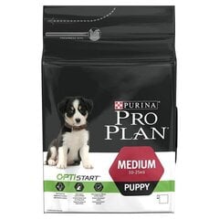 Kuivtoit koertele Pro Plan Puppy Medium, 3 kg hind ja info | Kuivtoit koertele | kaup24.ee