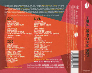MIKA  - Sinfonia Pop, 2CD, Digital Audio Compact Disc, +DVD цена и информация | Виниловые пластинки, CD, DVD | kaup24.ee