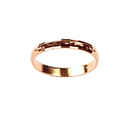 Обручальное золотое кольцо с алмазной гранью, 17 мм, 440 904 170 цена и информация | Кольцо | kaup24.ee