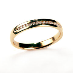 Золотое кольцо с бриллиантами, 17,5 мм, 621 368 175 цена и информация | Кольцо | kaup24.ee