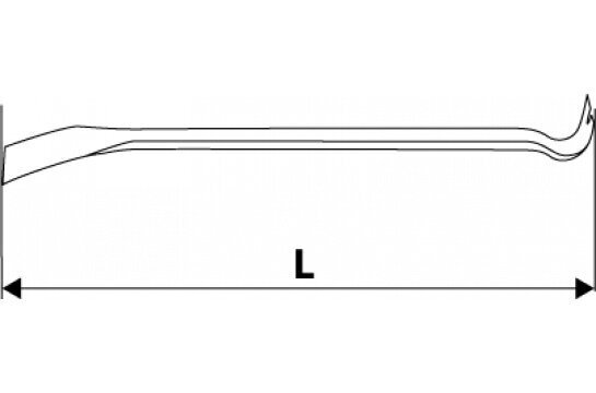 Sõrgkang 600mm 25x19mm hind ja info | Käsitööriistad | kaup24.ee