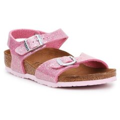 Tüdrukute sandaalid Birkenstock Rio Plain Jr 1018991, roosa hind ja info | Laste sandaalid | kaup24.ee