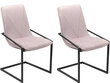 2-tooli komplekt Notio Living Virtu, roosa hind ja info | Söögitoolid, baaritoolid | kaup24.ee