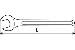 Ключ односторонний с открытым зевом, 36 мм Topex 35D630 цена и информация | Механические инструменты | kaup24.ee