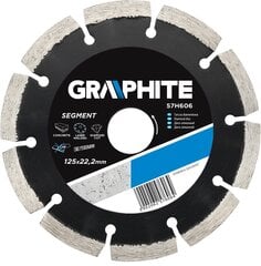 Алмазный диск GRAPHITE SEGMENT 230 x 22,2 мм цена и информация | Шлифовальные машины | kaup24.ee