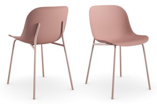 2-tooli komplekt Notio Living Orca, roosa hind ja info | Söögilaua toolid, köögitoolid | kaup24.ee