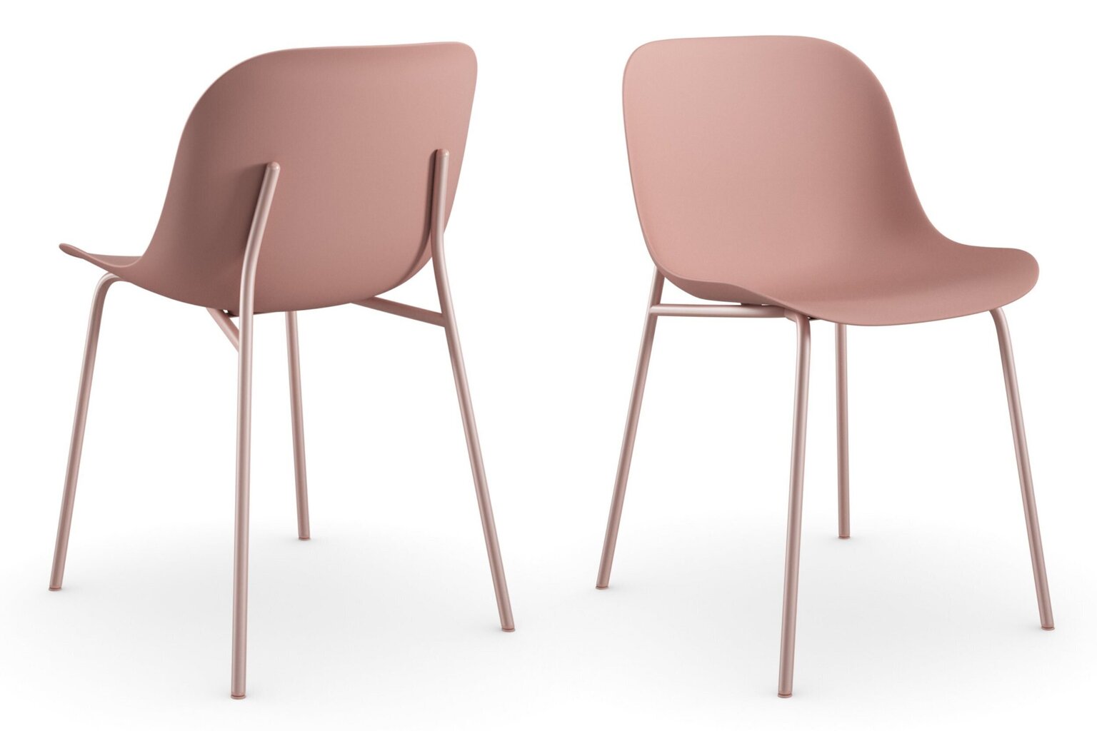 2-tooli komplekt Notio Living Orca, roosa цена и информация | Söögitoolid, baaritoolid | kaup24.ee
