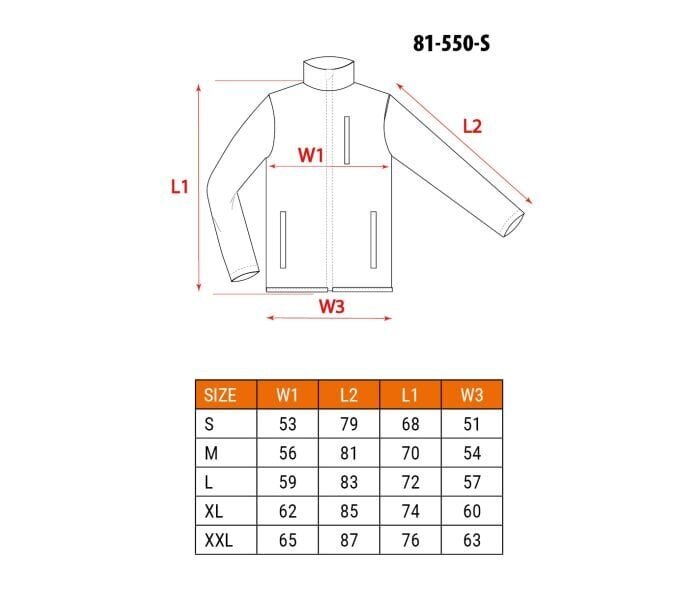 Tuule- ja veekindel jope, Softshell XL/56 цена и информация | Tööriided | kaup24.ee