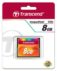 Карта памяти Transcend 8GB CF цена и информация | Transcend Мобильные телефоны, Фото и Видео | kaup24.ee