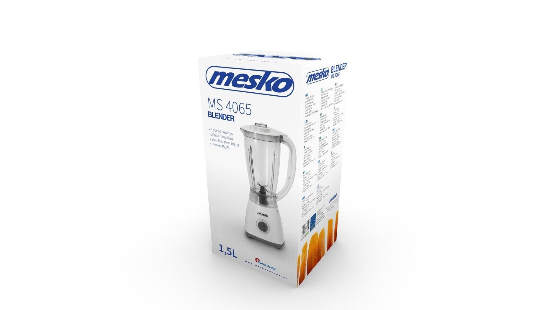 Mesko Blender MS 4065 White, 450 W, Plas hind ja info | Blenderid | kaup24.ee