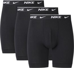 Nike meeste bokserid EVERYDAY COTTON STRETCH BRIEF LONG 3pk, must kaina ir informacija | Мужские трусы | kaup24.ee