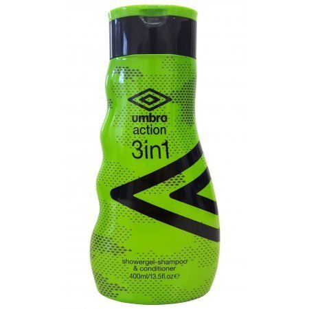 Dušigeel-šampoon-palsam Umbro Action 3in1 meestele 400 ml цена и информация | Lõhnastatud kosmeetika meestele | kaup24.ee