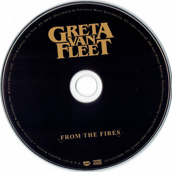 Greta Van Fleet - From The Fires, CD, Digital Audio Compact Disc hind ja info | Vinüülplaadid, CD, DVD | kaup24.ee