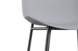 2-tooli komplekt Notio Living Orca, hall/must hind ja info | Söögitoolid, baaritoolid | kaup24.ee