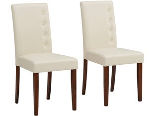 Набор из 2 стульев Notio Living Billa, кремовый/коричневый цена и информация | Стулья для кухни и столовой | kaup24.ee
