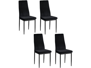 Toolide komplekt Notio Living Kelis, 4 tk, must hind ja info | Söögilaua toolid, köögitoolid | kaup24.ee