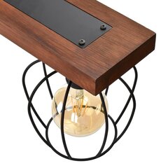 Eko-Light подвесной светильник Ozzy Black/Wood 4 цена и информация | Люстры | kaup24.ee