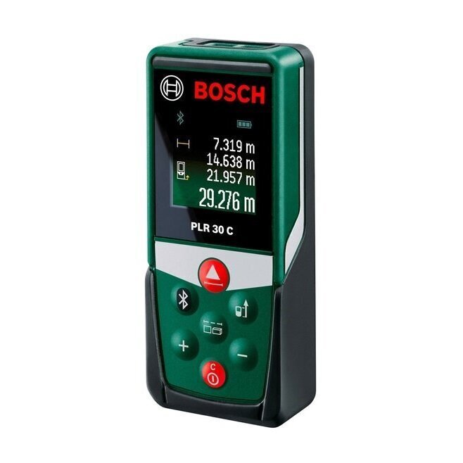 Digitaalne laserkaugusmõõtja Bosch PLR 30 C цена и информация | Käsitööriistad | kaup24.ee