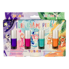 Tubi Glam - Küünelakk lastele - Komplekt - 4 tk. x 5ml, Tuban TU3468 hind ja info | Laste ja ema kosmeetika | kaup24.ee