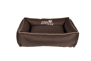 Cazo Outdoor Bed Maxy pruun pesa koertele 85x65cm цена и информация | Лежаки, домики | kaup24.ee