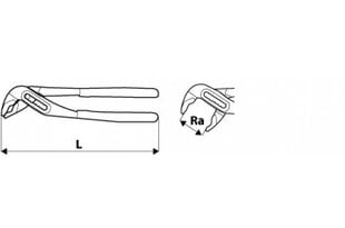 Плоскогубцы Topex, 250 мм цена и информация | Механические инструменты | kaup24.ee