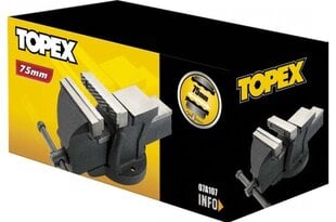 Тиски слесарные с наковальней Topex, 100 мм цена и информация | Механические инструменты | kaup24.ee